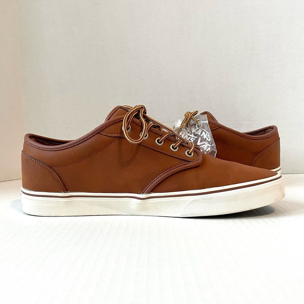 Vans Men’s Atwood Leather Trainers Sneakers Skate Shoes - Picture 7 of 16